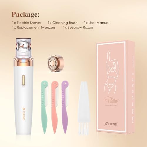 Epilator,2 in 1Epilator for Women Rechargeable,Womens Electric Shaver with LED Light,Hair Removal,Hair Removal for Women Legs/Face/Bikini/Arms,Smooth Epilator Trimmer Travel Kit Set,Simple to use