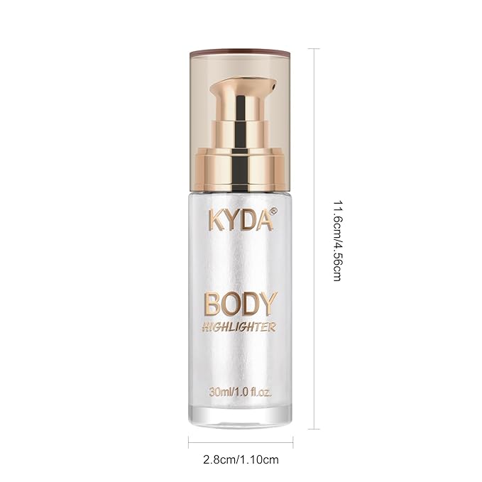 Body Shimmer Oil,Liquid Glow Illuminator Body Luminizer Glow Fl Oz#105