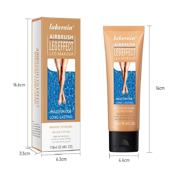 Leg Makeup Waterproof No Transfer,Leg Makeup Lotion,Leg and Body Scar Cover up Makeup,Long Last Body Foundation (1# Fairest Glow, 4 FL OZ)