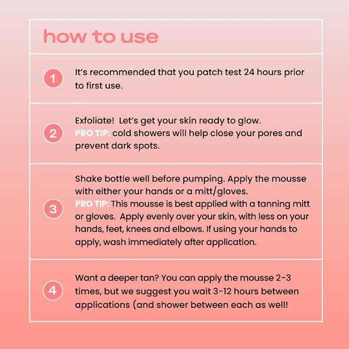 KoluaSkin by Koluawax Self Tanner Mousse (Dark) + Applicator Mitt - Natural-Looking Sunless Body Fake Tan - Dries Quickly w/No Streaks, Hydrates Skin - Dermatologist-tested for Sensitive Skin, 7oz