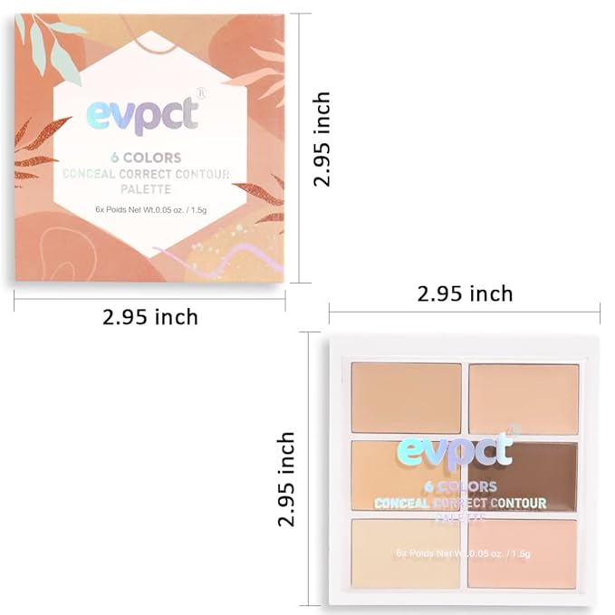 Concealer Cream Makeup Palette Color Corrector,Under Eye Brightener Concealer Dark Circle Concealer Palette,Waterproof Foundation Cream Based Makeup Palette Full Face Contour Kit for Beginners