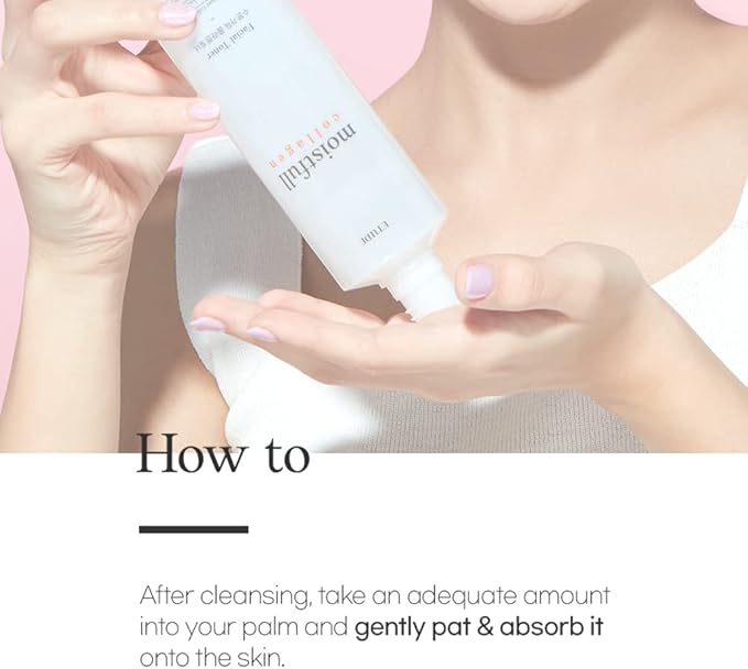 ETUDE Moistfull Collagen Toner, 6.76fl.oz (200ml) (21AD) | Water Essence Type Toner to Hydrate and Keep Your Skin Moistured