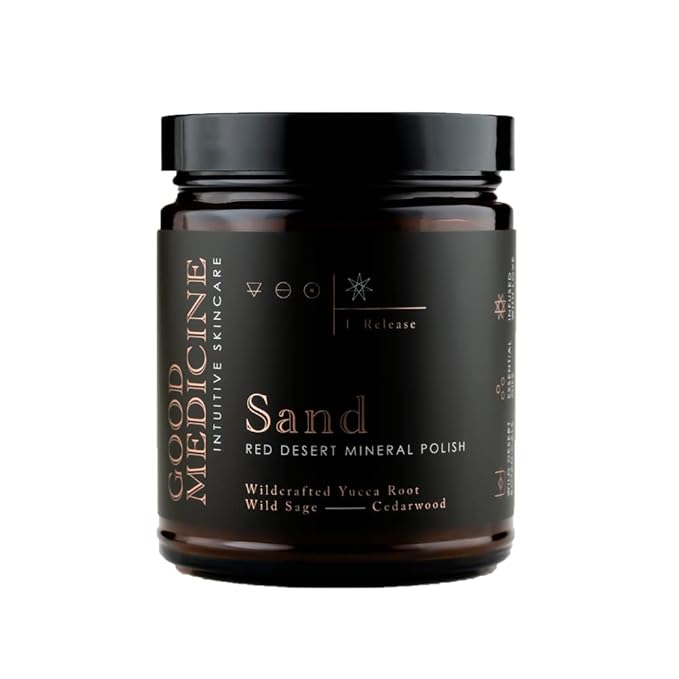 Sand Red Mineral Polish for Body & Face - Deep Exfoliator Scrub with Desert Mineral Sand - Natural Ingredients - Skincare for Women and Men (9 oz)