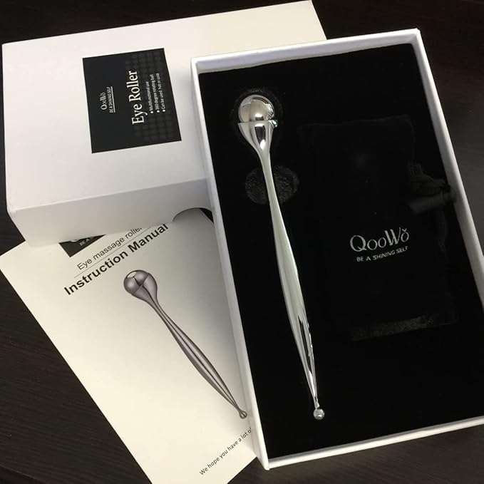 2-in-1 Eye Cream Applicator and Ice Roller, Face Massager Tool for Puffiness, Eye Bags, Muscle Ache