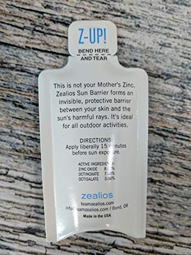 Zealios Sun Barrier SPF 45 - Pocket Packet - 10 Pack