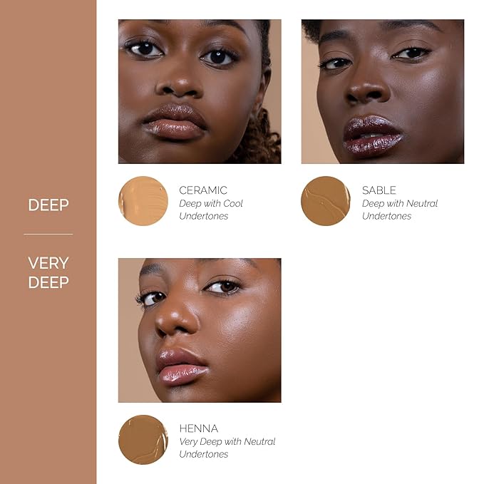 OFIR Perfected Weightless Concealer | Porous Coverage Blends for Smooth Finish | Covers Dark Circles Vegan Concealer | Botanical Formula Soothes Redness & Dullness |Sable - Deep Neutral 0.27 OZ