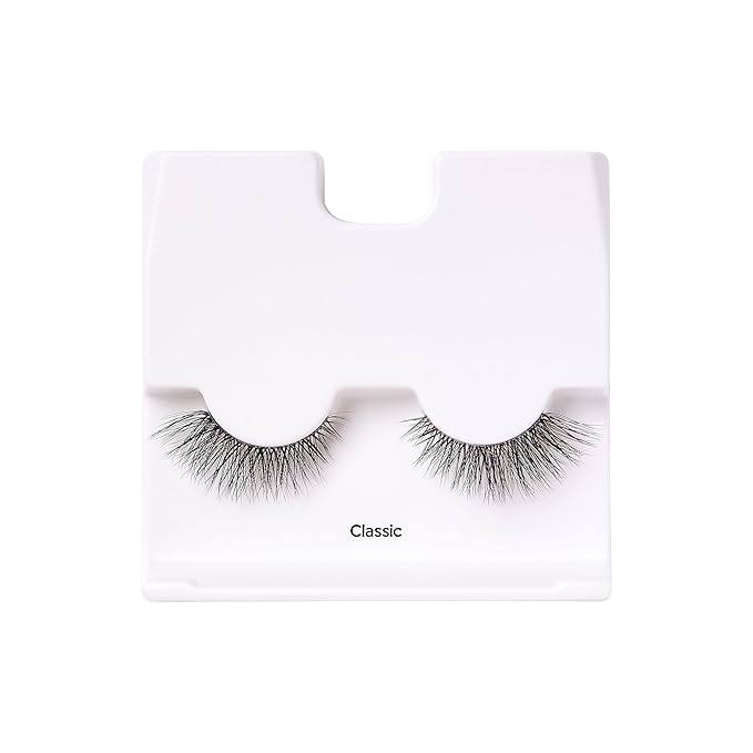 KISS Lash Couture LuXtensions Collection False Eyelashes, Flat Lash Technology, Super Slim Lash Band, Real Lash Extension Fibers, Reusable, Contact Lens Friendly Strip Lashes, Style Classic, 1 Pair