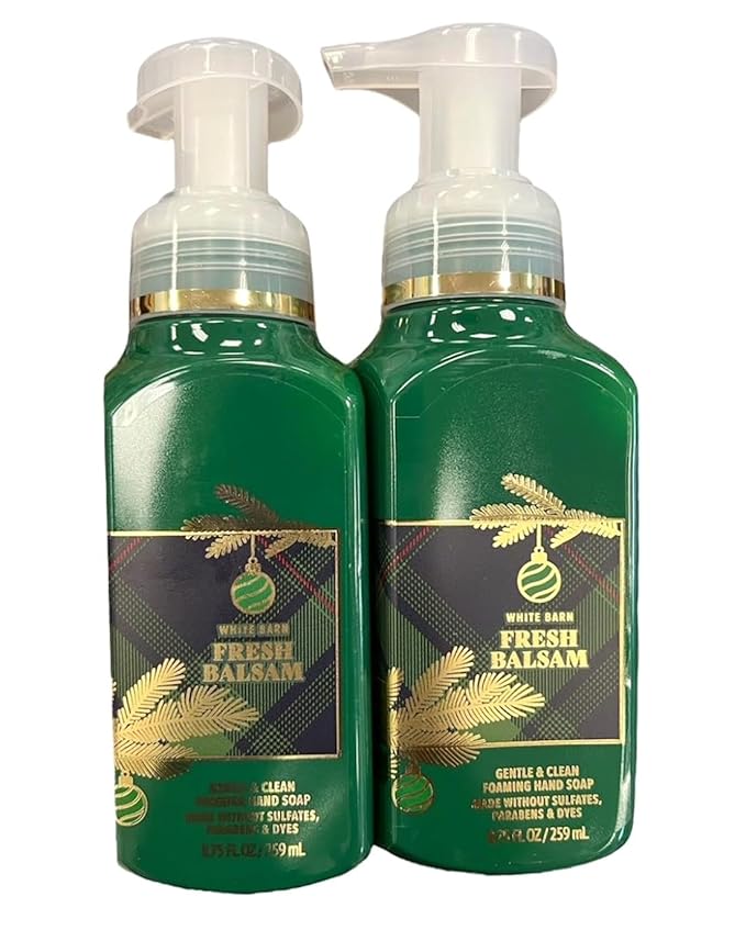 Bath & Body Works Foaming Hand Soap, Set of 2, 8.75oz Each (Fresh Balsam)