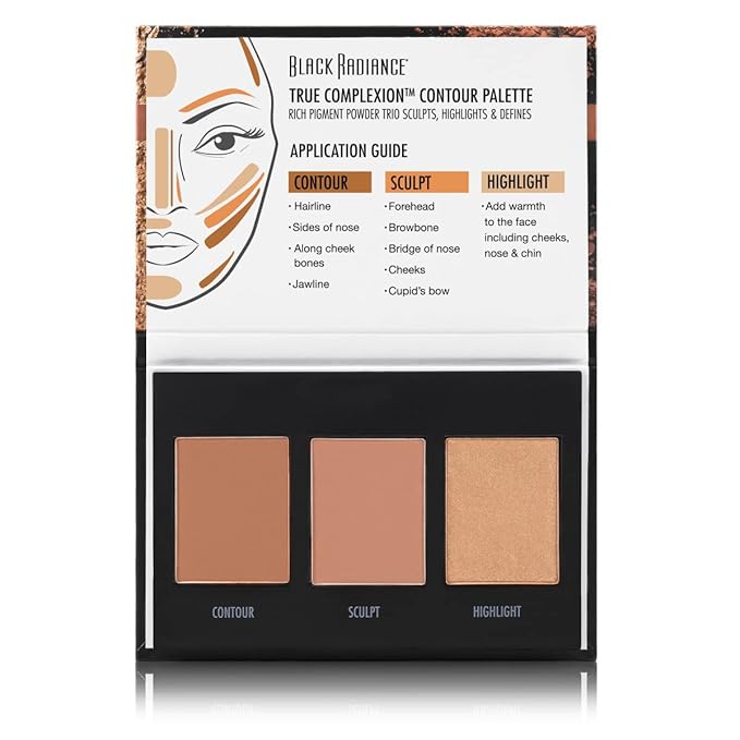 Black Radiance True Complexion Contour Palette, Light to
