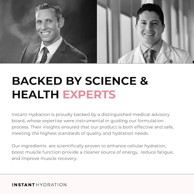 Instant Hydration Electrolytes Powder Packets - Electrolyte Drink Mix - Zero Sugar - Keto, Vegan, Gluten-Free, Non-GMO - Boost Recovery, Brain Health, Muscle & Tissue Support- 30 Sticks