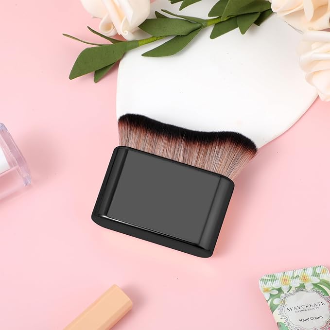 Self Tan Brush Soft Body Makeup Brush Portable Self Tanning Brush Self Tanner Face Brush For Body & Leg Makeup(Black)