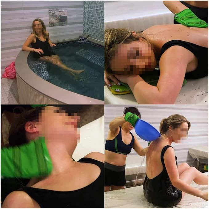 Korean exfoliating mitt, large size,