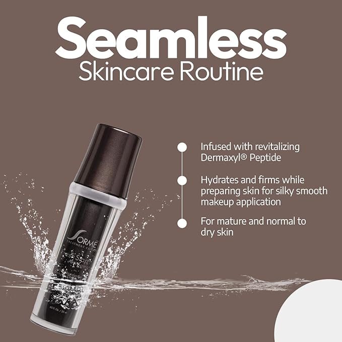 Sorme Fresh Start Under Foundation Makeup Enhancer | Anti-Aging Makeup Primer for Mature Skin | Hydrating Primer for Normal & Dry Skin | 25 ml Face Primer for Makeup | Primer Face Makeup with Dermaxyl