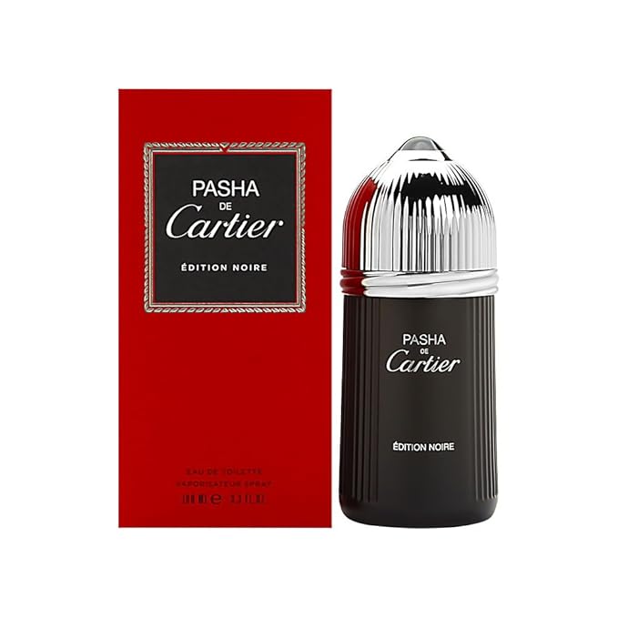Cartier Pasha de Cartier Edition Noire Eau de Toilette Spray for Men, 3.3 Ounce