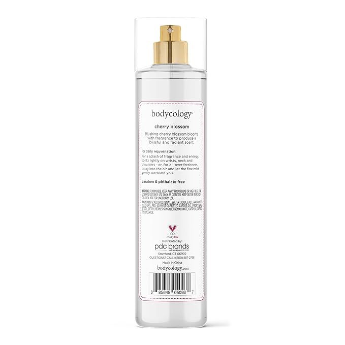 Bodycology Long-Lasting Fragrance Body Mist, Cherry Blossom, 8 fl oz
