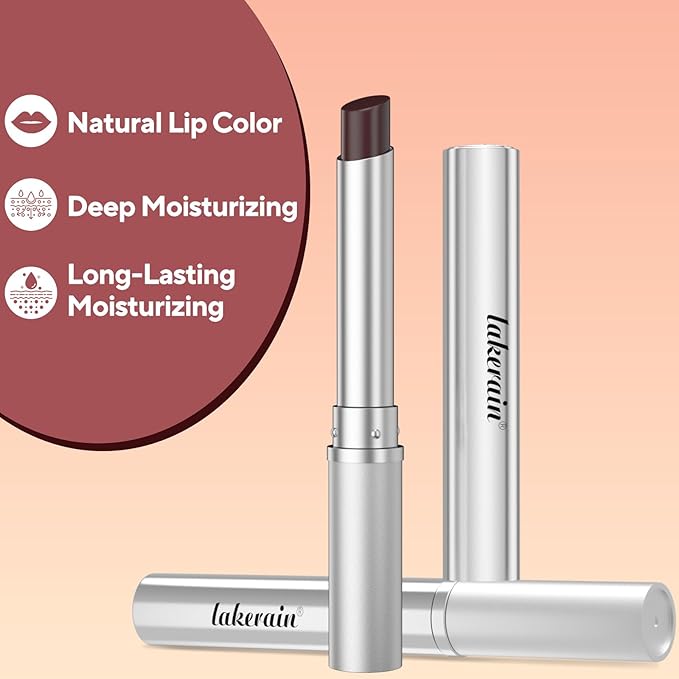 Honey Lipstick Tinted Lip Balm, Sheer Lightweight Lip Stain for All Skin Tones, Moisturizing Nourishing Lipstick for Women All Skin Tones, a Hint of Natural Cherry Tint, Black