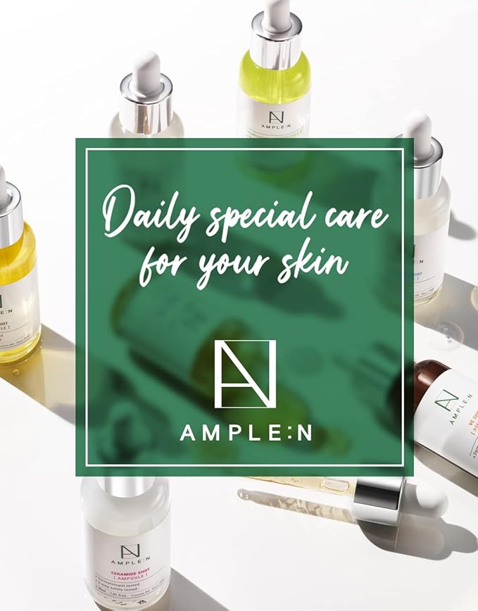 AMPLE:N Peptide Shot Ampoule - Anti-Aging Face Ampoule with Peptide Threads to Minimize Wrinkles and Improve Firmness - Peptide Serum to Lift Sagging Skin - Visibly Plump, 3.38 fl. oz.
