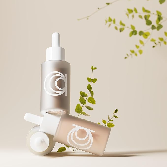 Auraiha Glow Jelly Highlighting Serum - Jojoba & Cucumber Infused Superfood Elixir - Intense Hydration for Radiant, Healthy Glow - Vegan - 1 fl oz (sunset, 1oz)