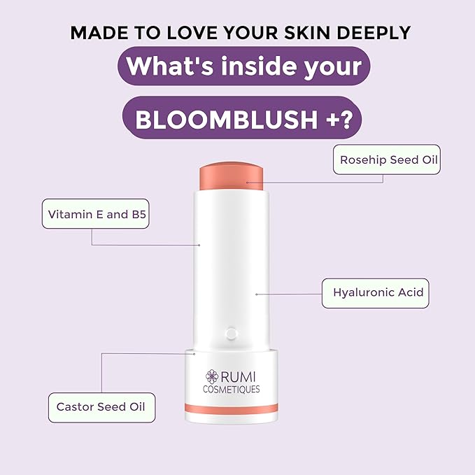 BloomBlush+ Multipurpose Color Stick For Older Women - Rose, Regular)