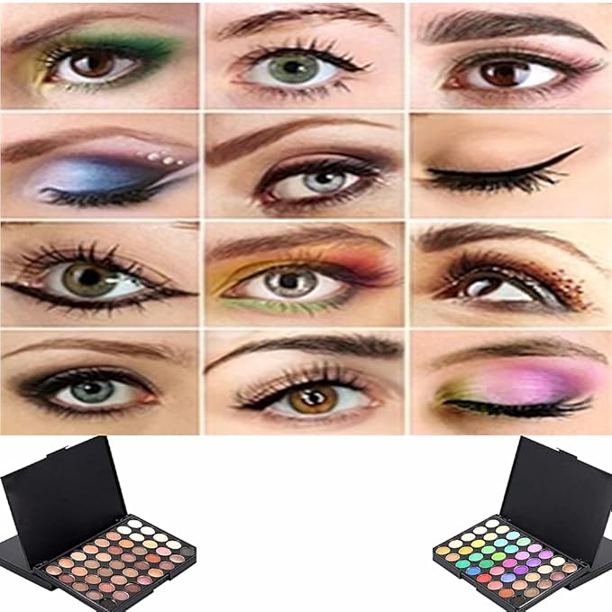 Eyeshadow Palette 40 Color Makeup Palettes Matte Eyeshadow Waterproof Makeup Mixer Palette Make-up For Women Beauty… (Type B)