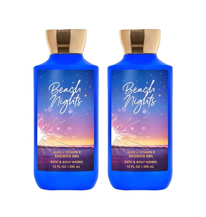 Bath & Body Works Shower Gel Gift Sets 10 Oz 2 Pack (Beach Nights)