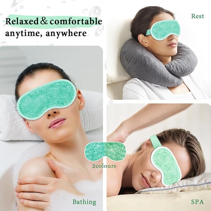 Cooling eye mask and silky