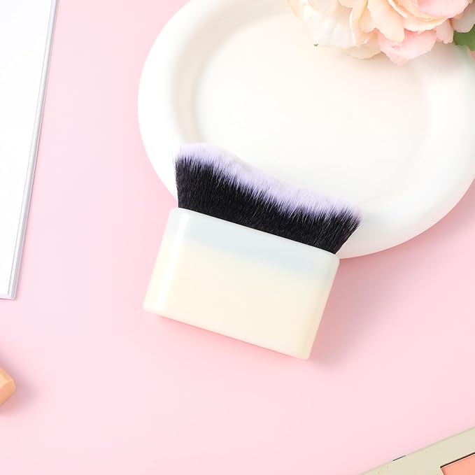 Tanning Brush For Self Tan Kabuki Foundation Brush Self Tanning Blending Brush For Makeup Self Tanner Back Applicator Body Makeup Brush For Legs Liquid Face Sunscreen Contour Blending Brush White