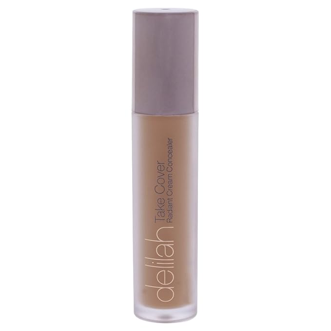delilah - Take Cover Radiant Cream Concealer - Chashmere - Blendable, Hydrating, Long-Lasting, Light Reflecting, Imperfections Corrector - Enriched with Vitamin E - Medium to Full Coverage - 0.12 Oz