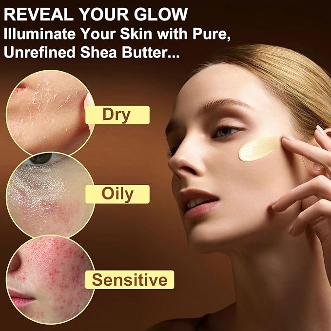 African Shea Butter 4.2oz Ivory Grade A Pure Natural Raw & Unrefined Body Butter for Dry and Cracked Skin - Moisturizing Shea Butter - Deep Nourishing Body Hair and Face