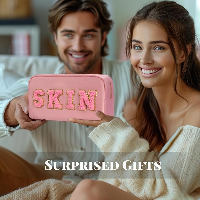 2pcs preppy makeup bags set,