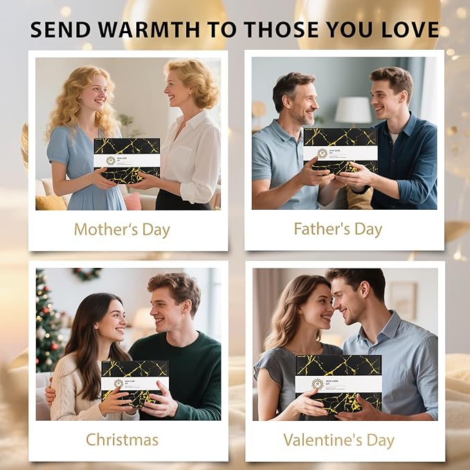 Skin Care Set, 28pcs Body & Facial Kit Gifts for Women & Men includes Face Cream, Bath Oil, Scented Candle, Hyaluronic Acid Face Serum, Facial Skin Care Set, Bath & Body Set, Birthday, Christmas