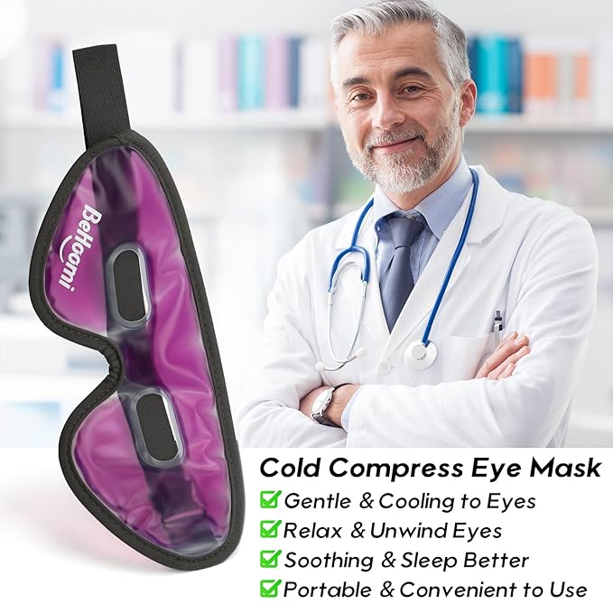 Cooling eye mask, gel eye