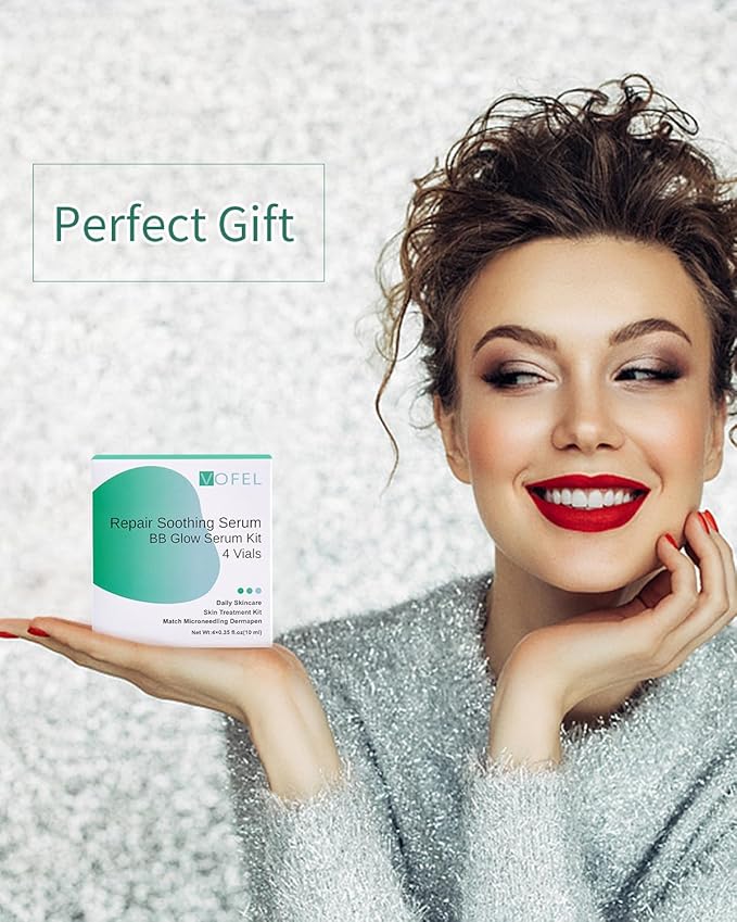 Centella Asiatica Serum for Face with Hyaluronic Acid Repair and Centella Serum for Face Moisturizer 0.35 oz 4 Vials Serum Ampoule Set (4pc repair kit)