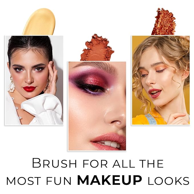 Profusion Cosmetics Pointed Crease Eyeshadow Brush Soft Synthetic Eyeshadow Blending For small Crease Eyebrow Long Lasting smudge Flawless Makeup Look