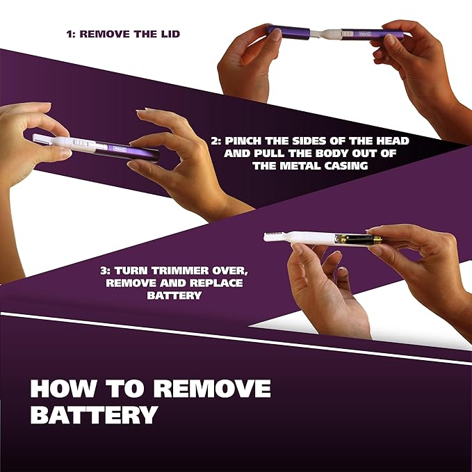 Wahl Clean & Confident Female Battery Pen Trimmer with Rinseable Blades for Eyebrows, Facial Hair, & Light Grooming- Hygienic Grooming & Easy Cleaning with Battery Included - Model 5640-100