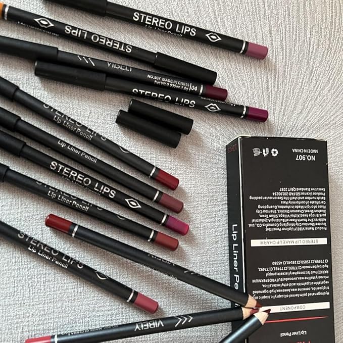 12 PCS Nude Red Deep Red Brown Matte Long