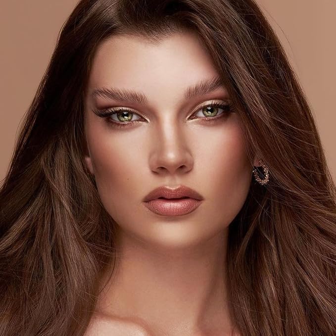 Contour Highlighter Blush Powder Makeup Palette, 4 Colors Matte Face Contour Shading with Professional Makeup Brush