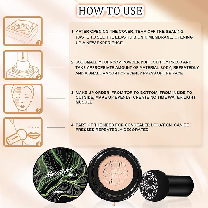 CC Cream Foundation Mushroom Head Air Cushion Face