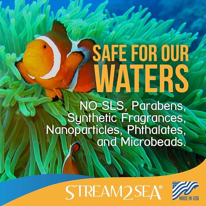 STREAM2SEA EcoStick SPF 35 Mineral Sunscreen Stick, Sweat Water Resistant Sunblock, USDA Approved Biodegradable Paraben Free Reef Safe Sunscreen Protection Against UVA UVB (EcoStick Kids) - 0.5 oz