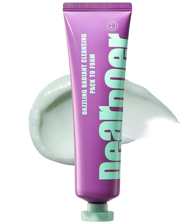 Dazzling Radiant Cleansing Pack to Foam β 3-in-1 Wash-Off Mask & Exfoliator & Cleanser w/Fresh Grape Extract & Niacinamide β Vitamin C and Resveratrol for Dry, Dull Skin (3.38 fl oz)