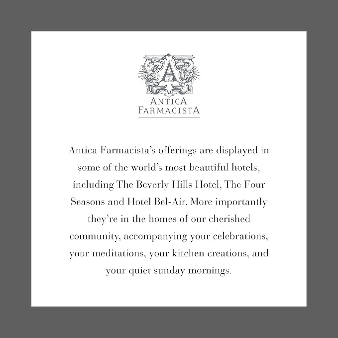 Antica Farmacista Body Moisturizer - Moisturizing Scented Lotion - Premium Body Moisturizer - Luxury Gift for Women & Men - Hand & Skin Hydration - Elderflower, 10 Fl Oz