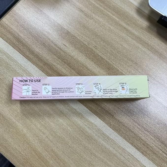 Contour Stick With Cushion Applicator,Liquid Contour Wand,Cream Contour Smooth,Bronzer Stick Lightweight Liquid Bronzer For Face (03)