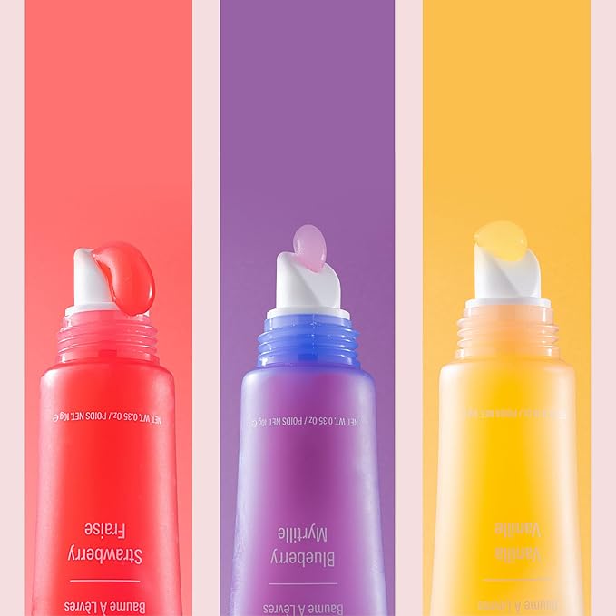 W7 Gloss Away Lip Balm - 2 Piece Set - Nourishing Lip Balm Formula With Shea Butter - Blueberry