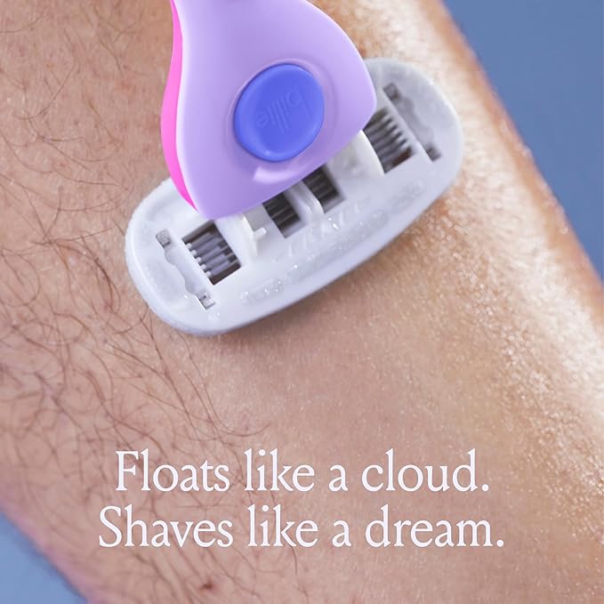 Billie Razors for Women Shave Kit – Women’s Razor + 4 x 5-Blade Razor Refills + Magnetic Holder – DreamPop