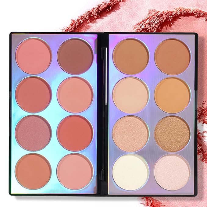16 Colors Blush Contour Highlighter Makeup Palette