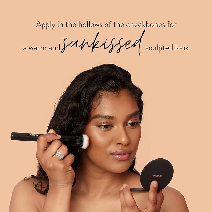 Mented Cosmetics Made in Italy, Cruelty Free Makeup, Vegan, Paraben Free, Shimmer Bronzer, Highlighter Bronzing Powder Palette for Face with Vitamin E + A, 0.35oz/10g, Vacay