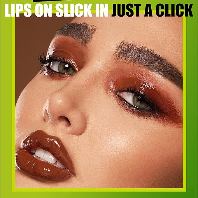 3 Colors Slick Click Lip Balm Set Hydrating Jelly Lipstick Tinted Lip Stain Lip Gloss, Moisturizing, Lightweight, Buildable, Pigmented Vegan Lip Balm, Glossy Lip Makeup for Girls (B)