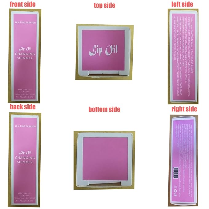 2PCS Magic Color Changing Lip Oil - Big Brush, Long Lasting Shimmery, Warm Change Hydrating Lip Gloss