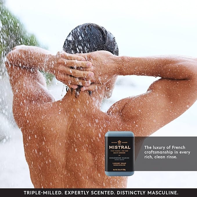 Mistral Bar Soap, Cedarwood Marine, Large