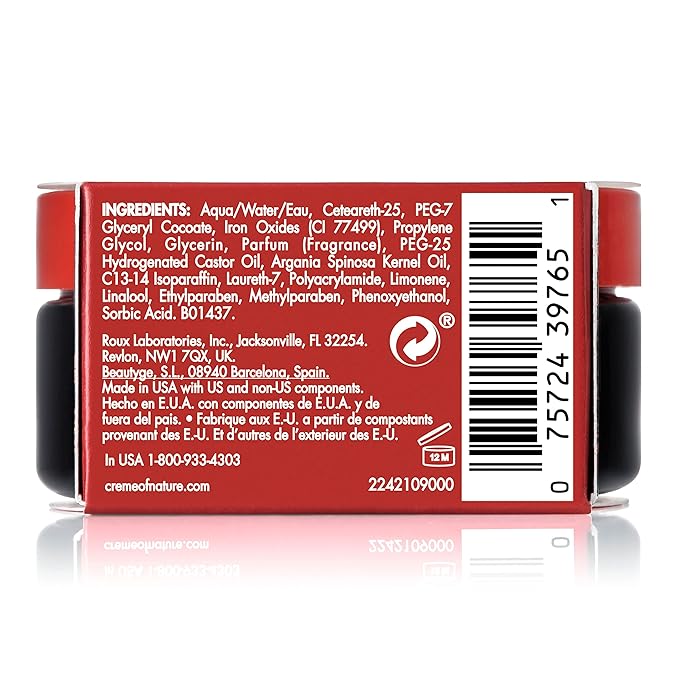 Creme of Nature with Argan Oil From Morocco Perfect Edges Hair Gel, 24 Hour Hold with Moisture and Exotic Shine, Black, 2.25 Oz (Pack of 1)